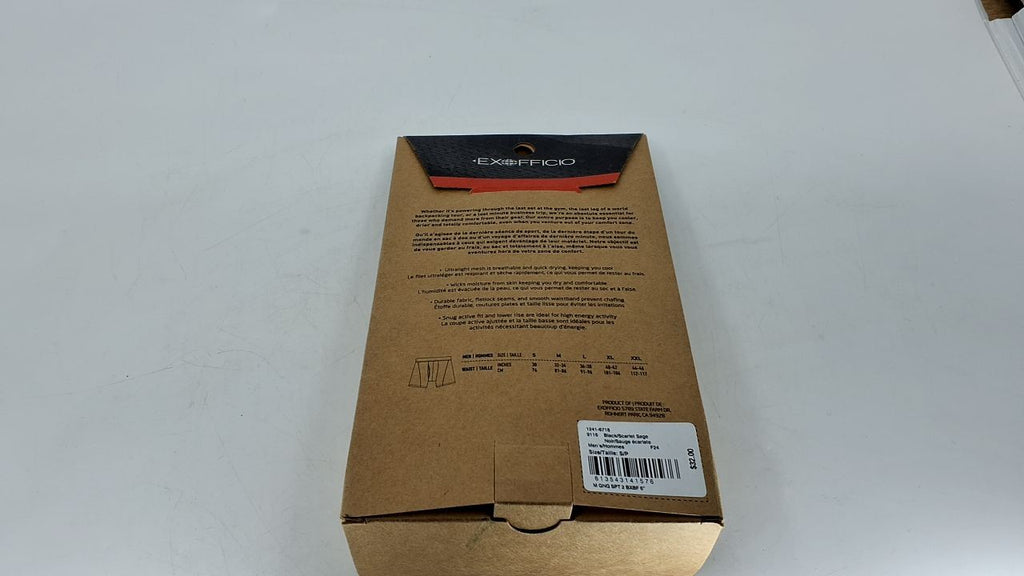 Give-N-Go 2.0 Men's Boxer Briefs, Sport Mesh, Small, Black/Scarlet Sage