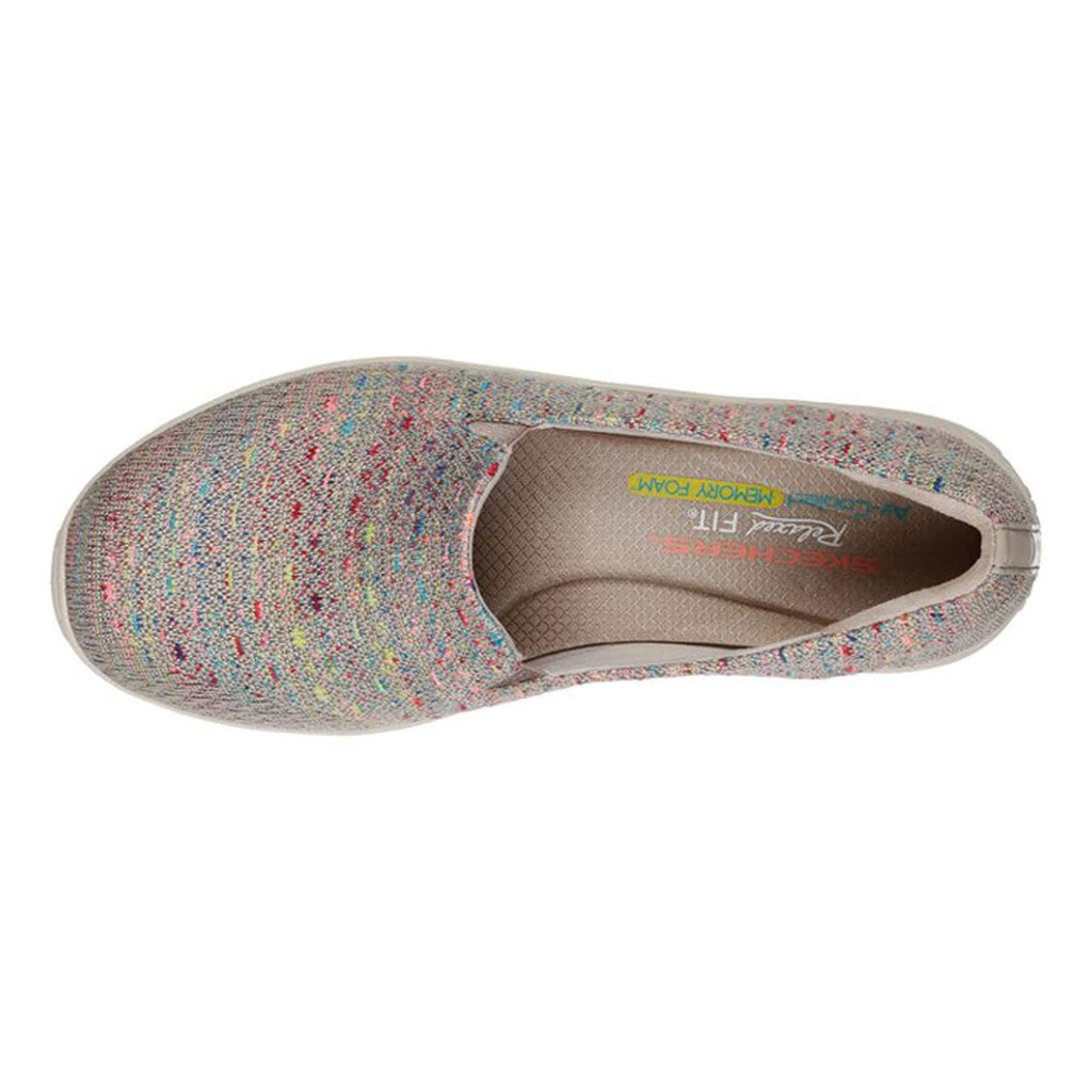 Skechers Reggae Fest Wicker Knit Slip On Loafers, Taupe, Women's Size 7