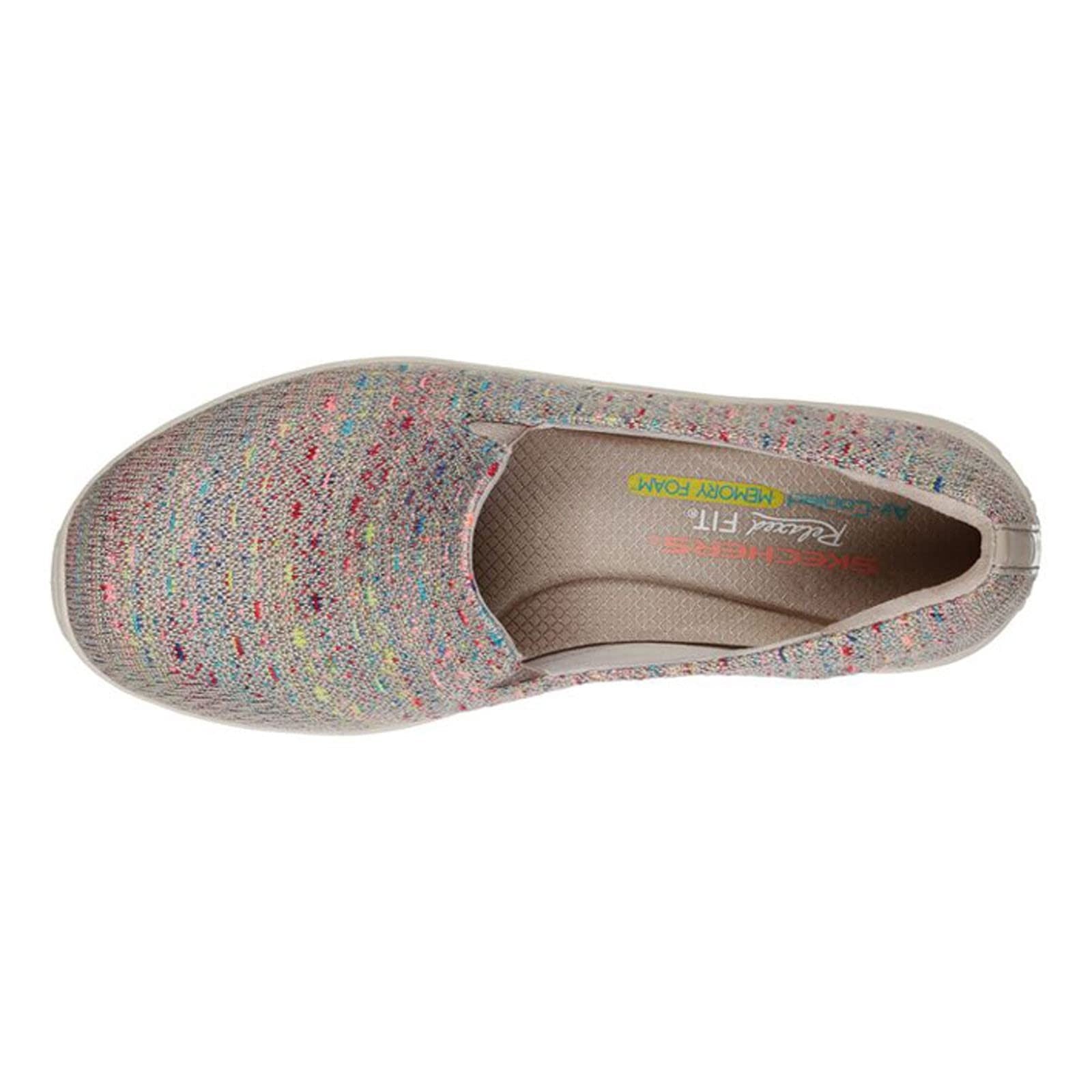 Skechers Reggae Fest Wicker Knit Slip On Loafers, Taupe, Women's Size 7