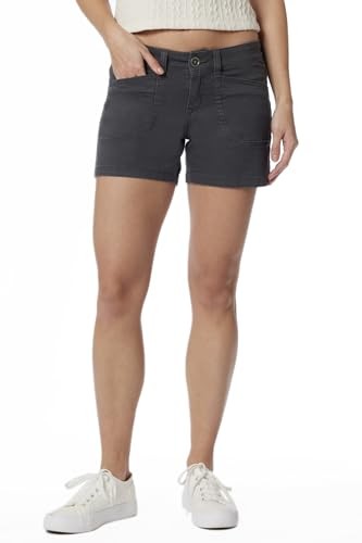 UNIONBAY womens Darcy Stretch 5" Inseam Casual Shorts, Galaxy Grey, 9 US