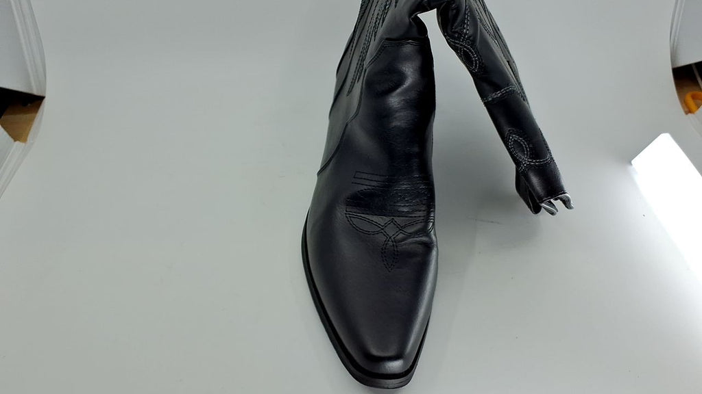 IXU Cowboy Boots Women Pointy Toe Women's Mid Calf Western Cowgirl Boots, 10.5