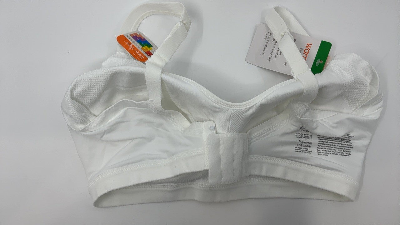 Warner's Easy Does It Wireless Comfort Bra, White, Large, Seamless