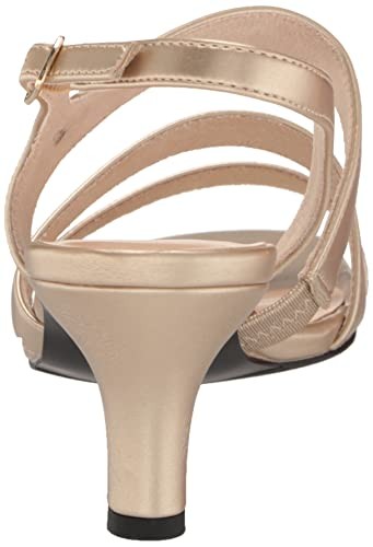 Easy Street Women's Como Heeled Sandal, Champagne, 10