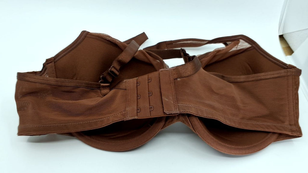 Luxe Seamless Bralette 38D Chocolate Plus Size by Curvy Couture