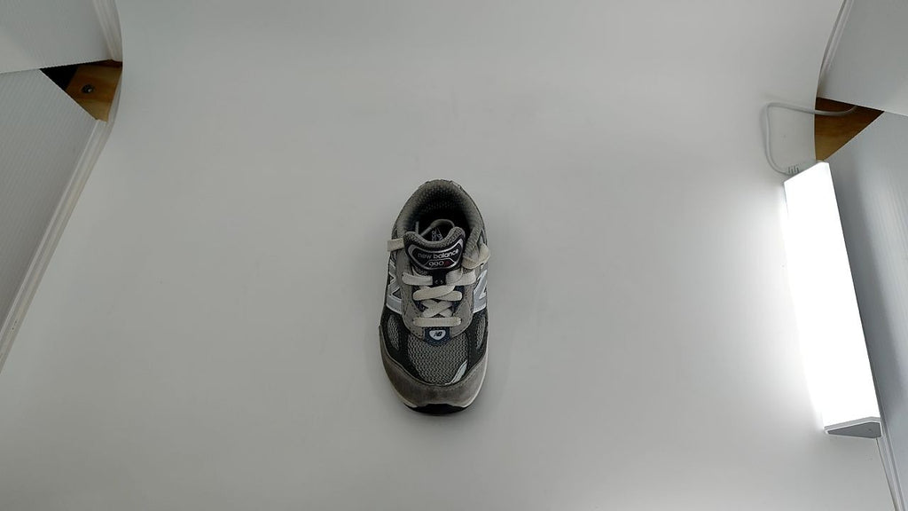 New Balance 990 V6 Toddler Lace-up Sneakers Grey/Silver 6.5XW