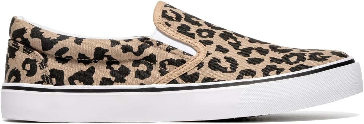 Size 6 Leopard Slip On Fashion Sneakers for Women, Casual & Comfortable