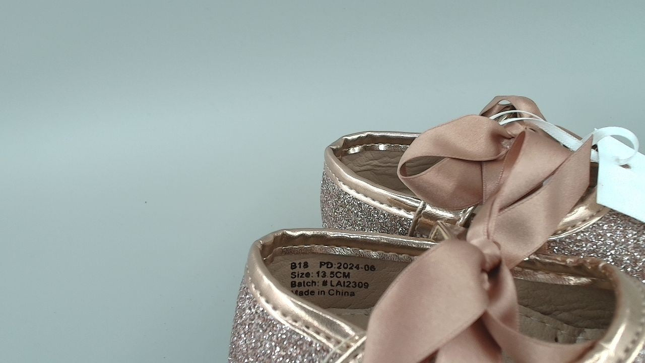 Felix & Flora Soft Sole Leather Baby Shoes - (Light Pink,12-18 Months Infant)