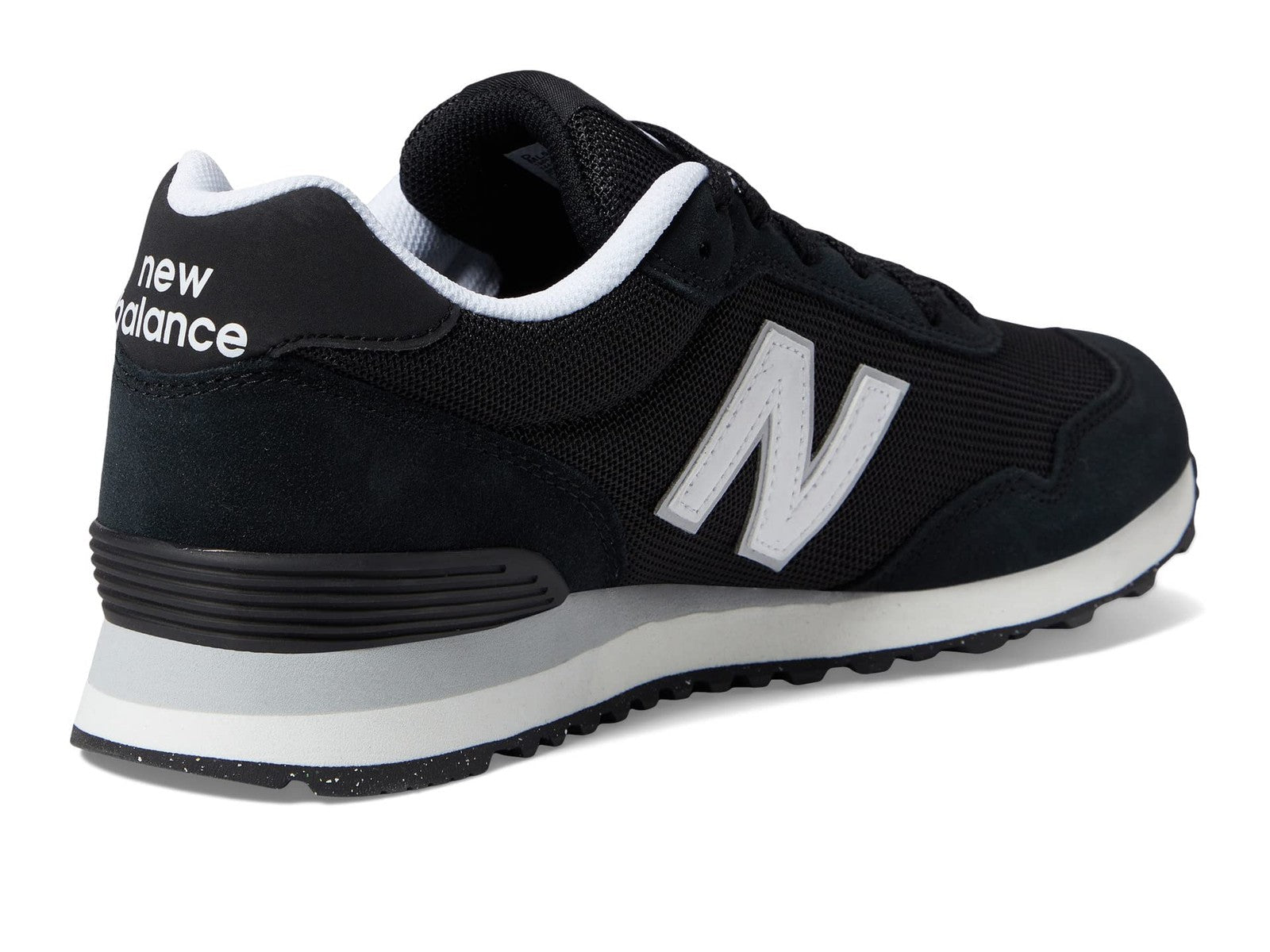 New Balance Men's 515 V3 Sneaker, Black/White/Aluminum Grey, 9 X-Wide