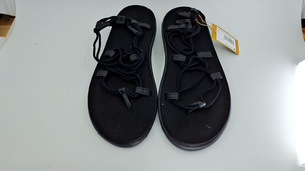 Teva womens Voya Infinity Sandal, Black, 11 US