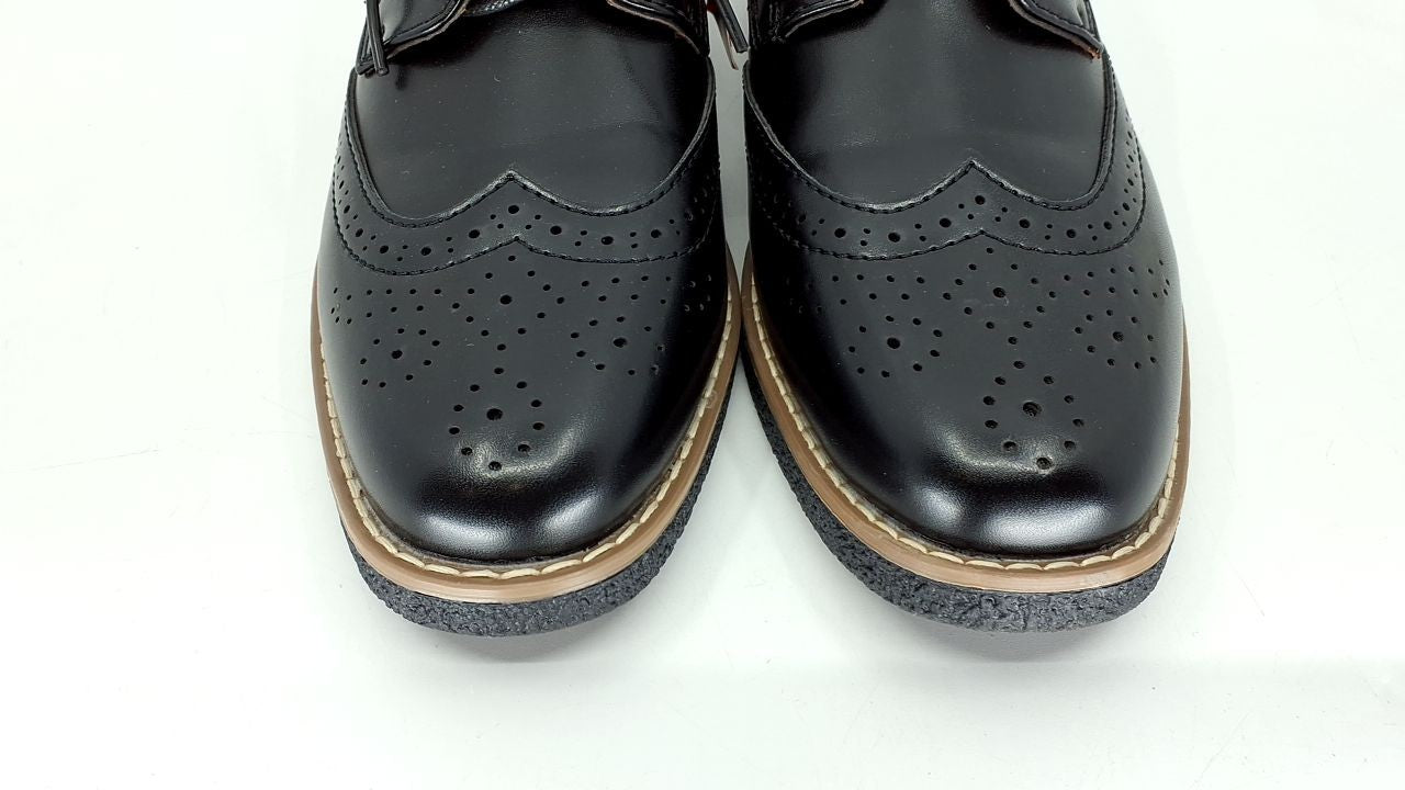 Deer Stags Boy's Joel Oxford, Black/Black, 4.5 Big Kid