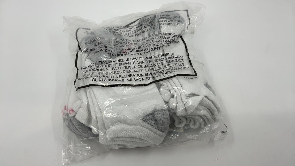 Hanes womens 10-pair Value Pack No Show fashion liner socks, White, 5-9 US