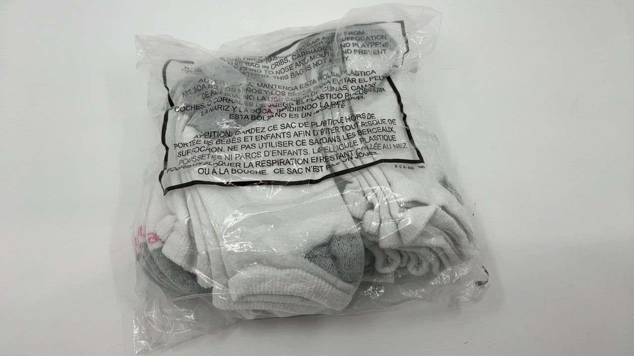 Hanes womens 10-pair Value Pack No Show fashion liner socks, White, 5-9 US