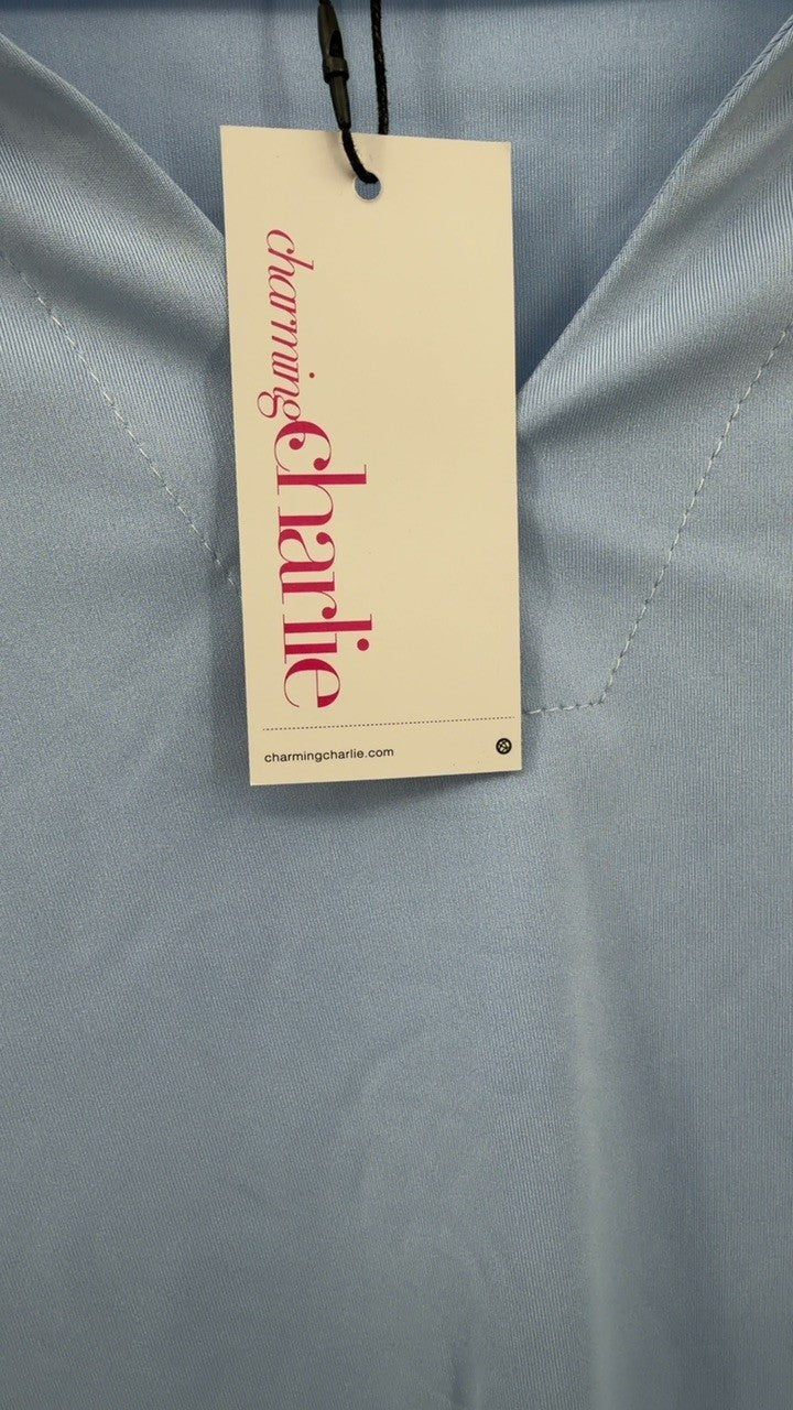 Full Size Johnny Collar Long Sleeve Top and Pants Plus Size