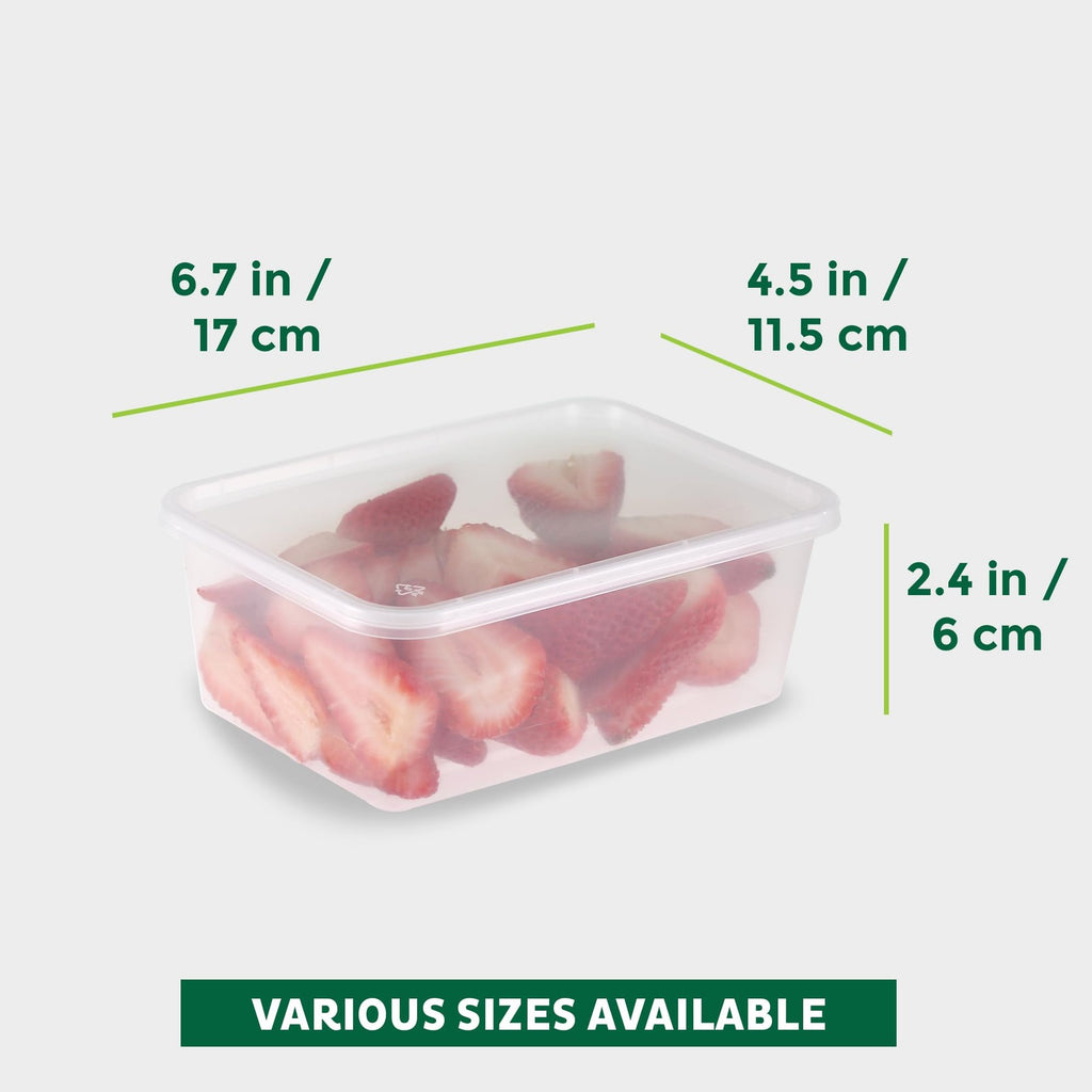 50-Pack 25 oz BPA Free Food Storage Containers w/ Lids - Leakproof & Stackable