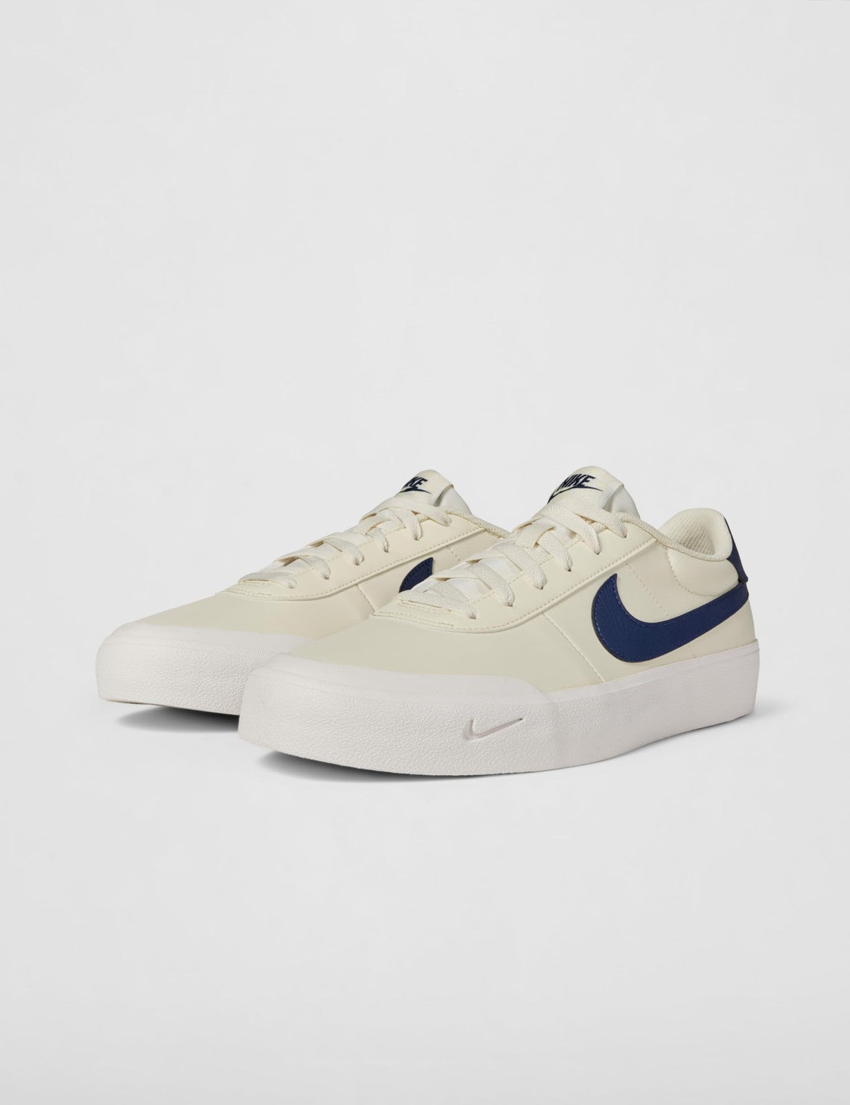 Nike Men's Court Shot Sneaker, Coconut Milk/Midnight Navy/Sail, 10.5