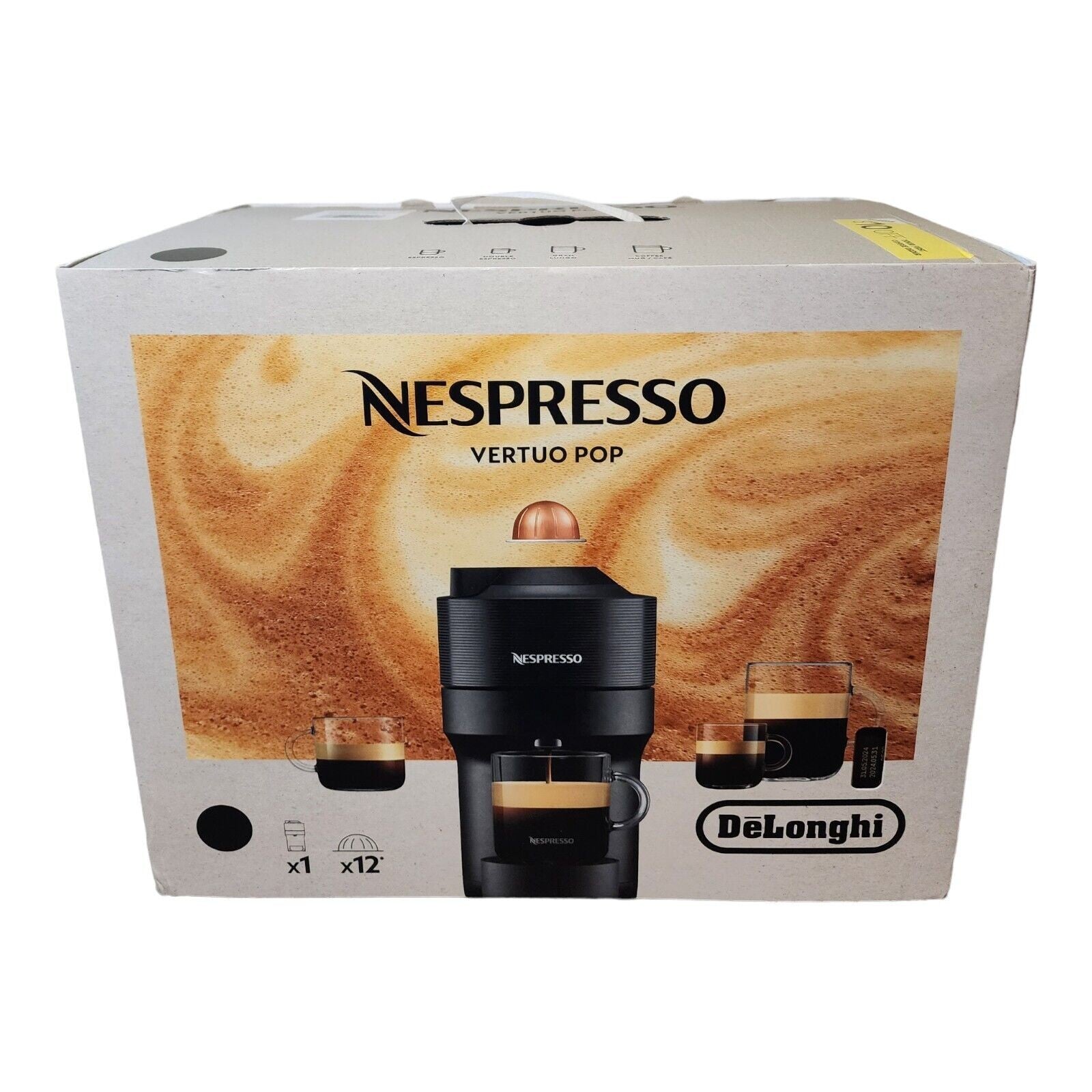 De'Longhi Nespresso Vertuo Pop by De'Longhi Black