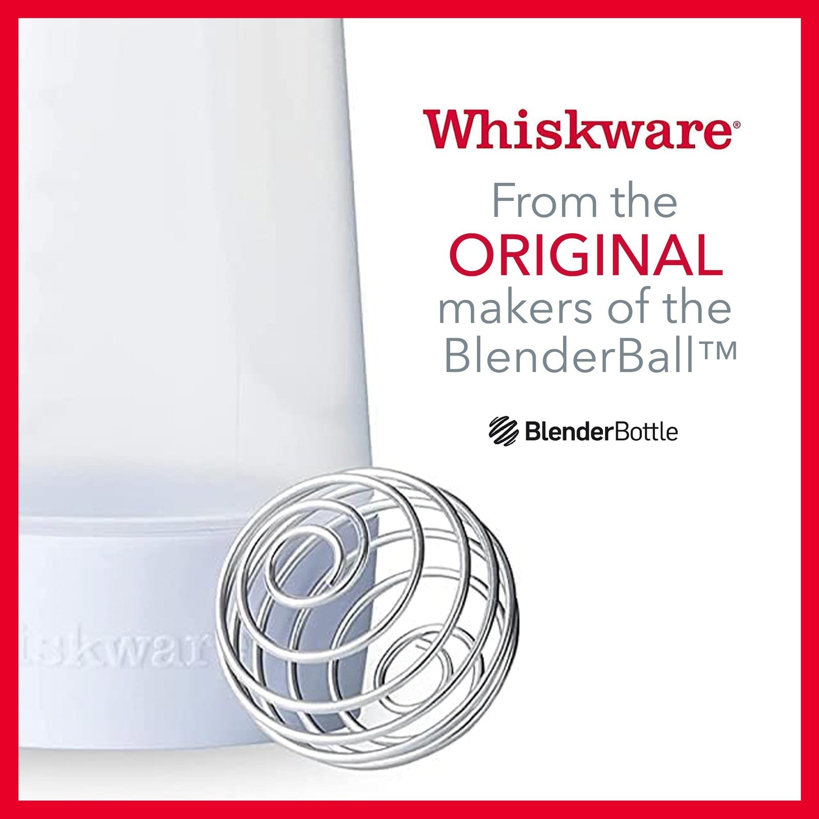 Mint Whiskware Pancake Batter Dispenser w/ BlenderBall, 4.5 Cups, BPA Free