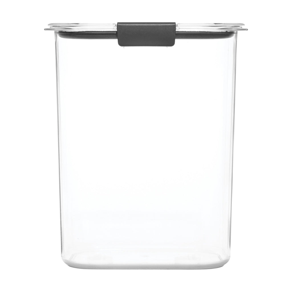 16-Cup Airtight Food Storage Container Clear/Grey for Pantry Organization