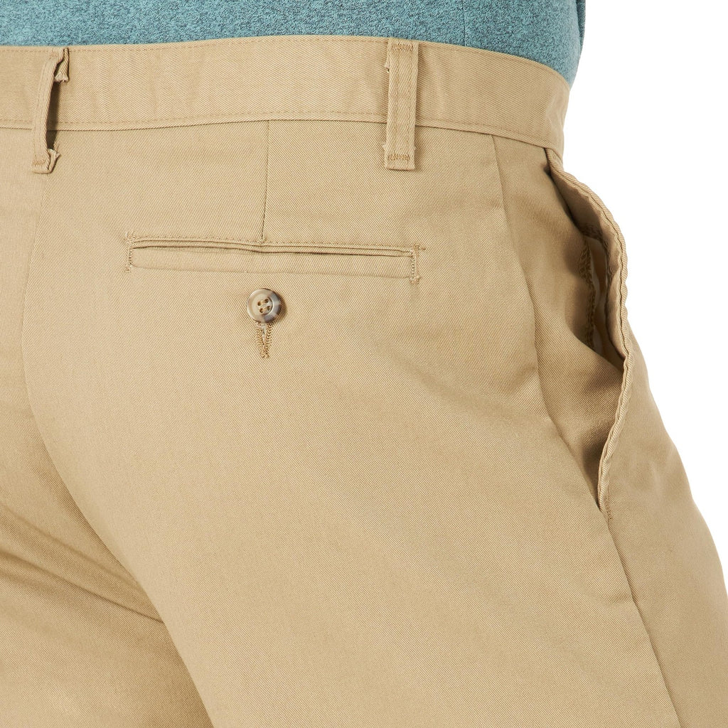 Lee Total Freedom Stretch Relaxed Fit Flat Front Pant, 38W x 32L, Khaki