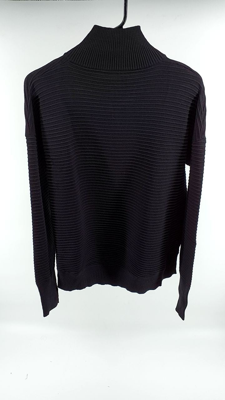 Half Zip Long Sleeve Knit Top