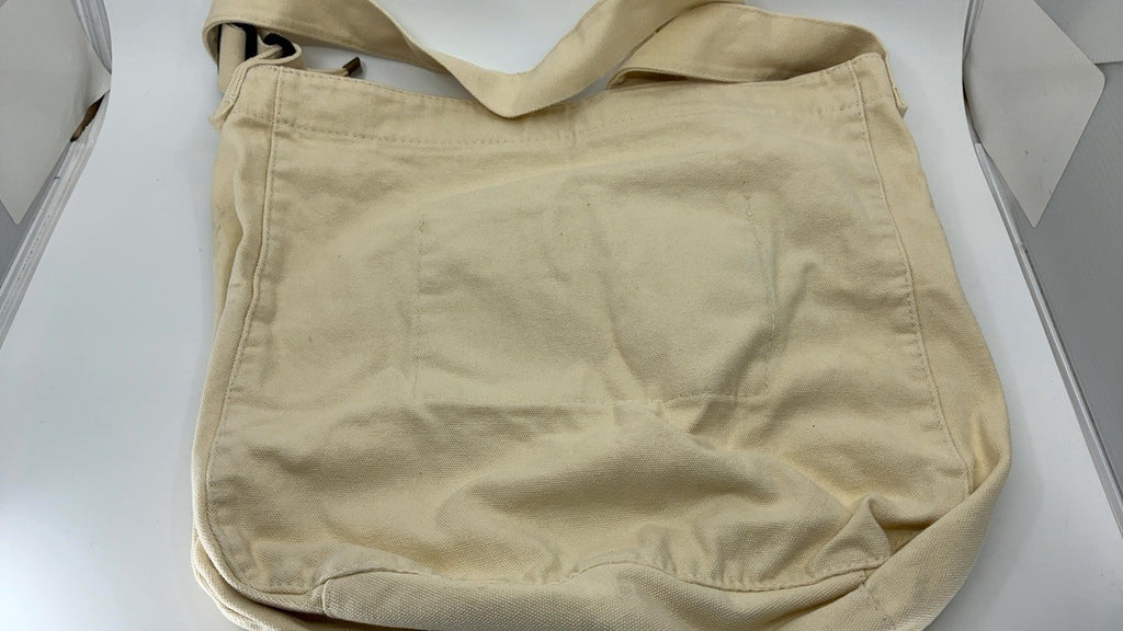 Canvas Hobo Beige Tote Bag for Women & Men Large Crossbody Messenger Bag