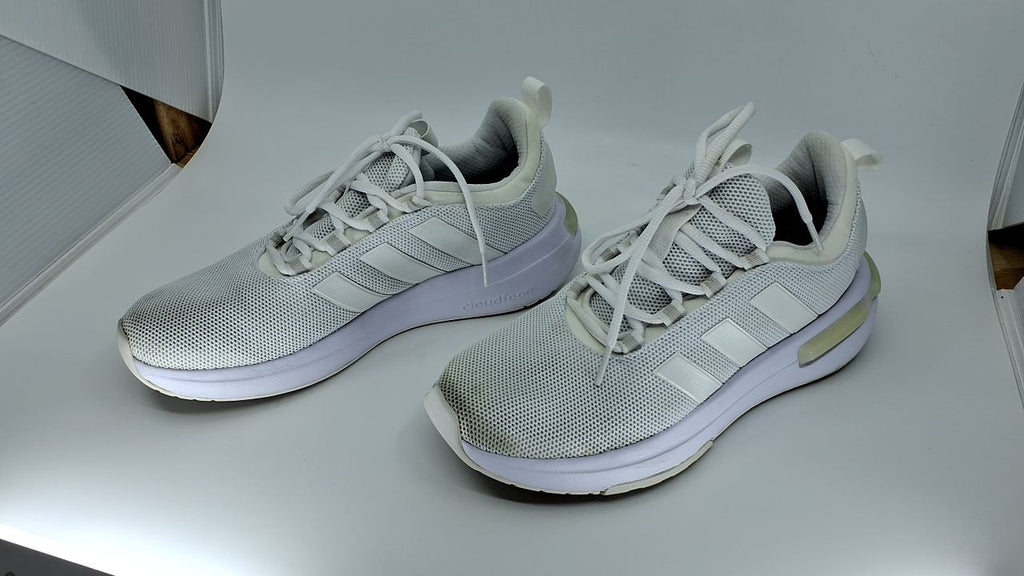 adidas Women's Racer TR23 Sneaker, White/Zero Metallic/Grey, 8