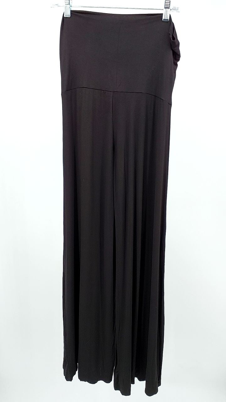 Zenana Full Size Fold Over Waist Comfy Wide Leg Pants Plus Size