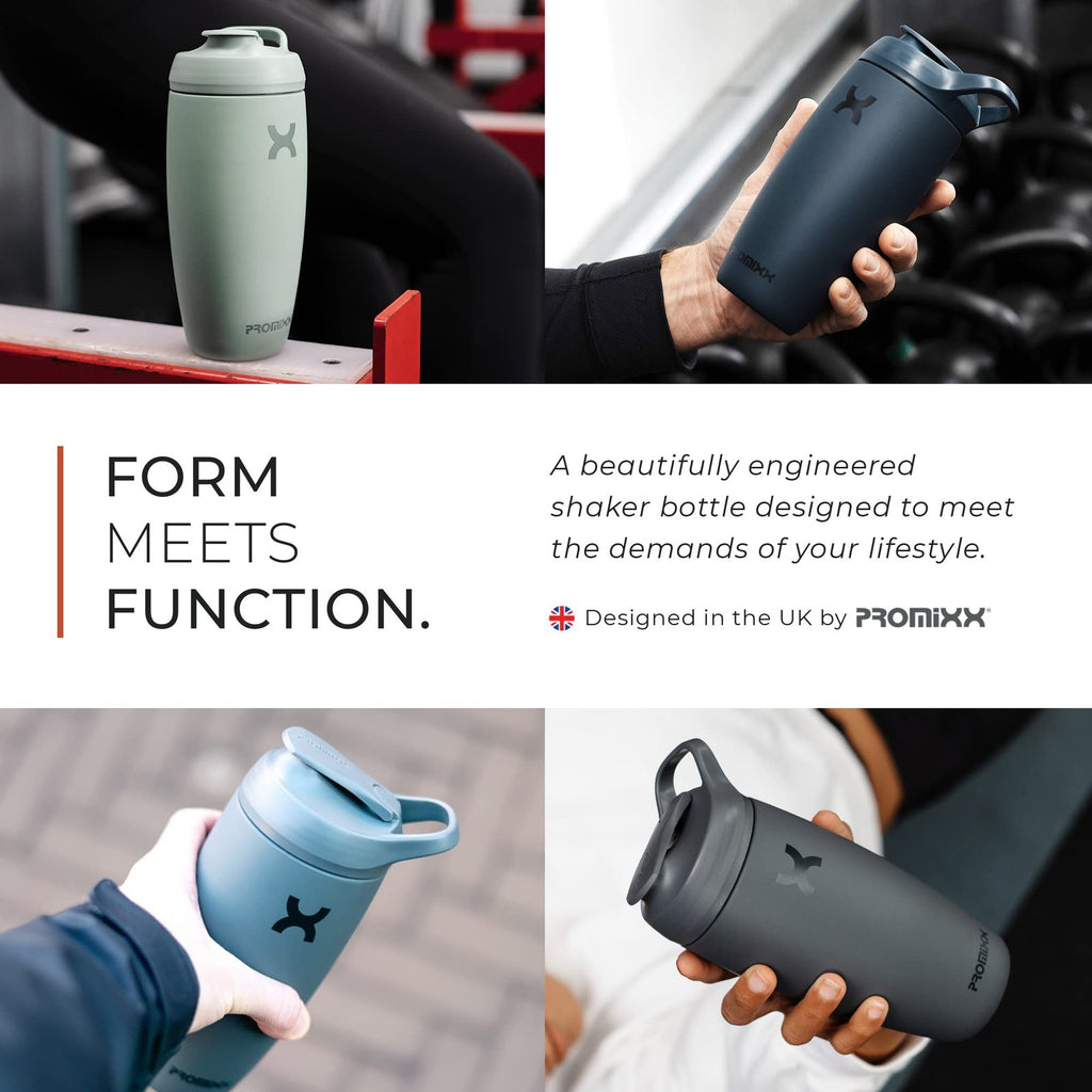 18oz Coral Stainless Steel Shaker Bottle by Promixx - Insulated