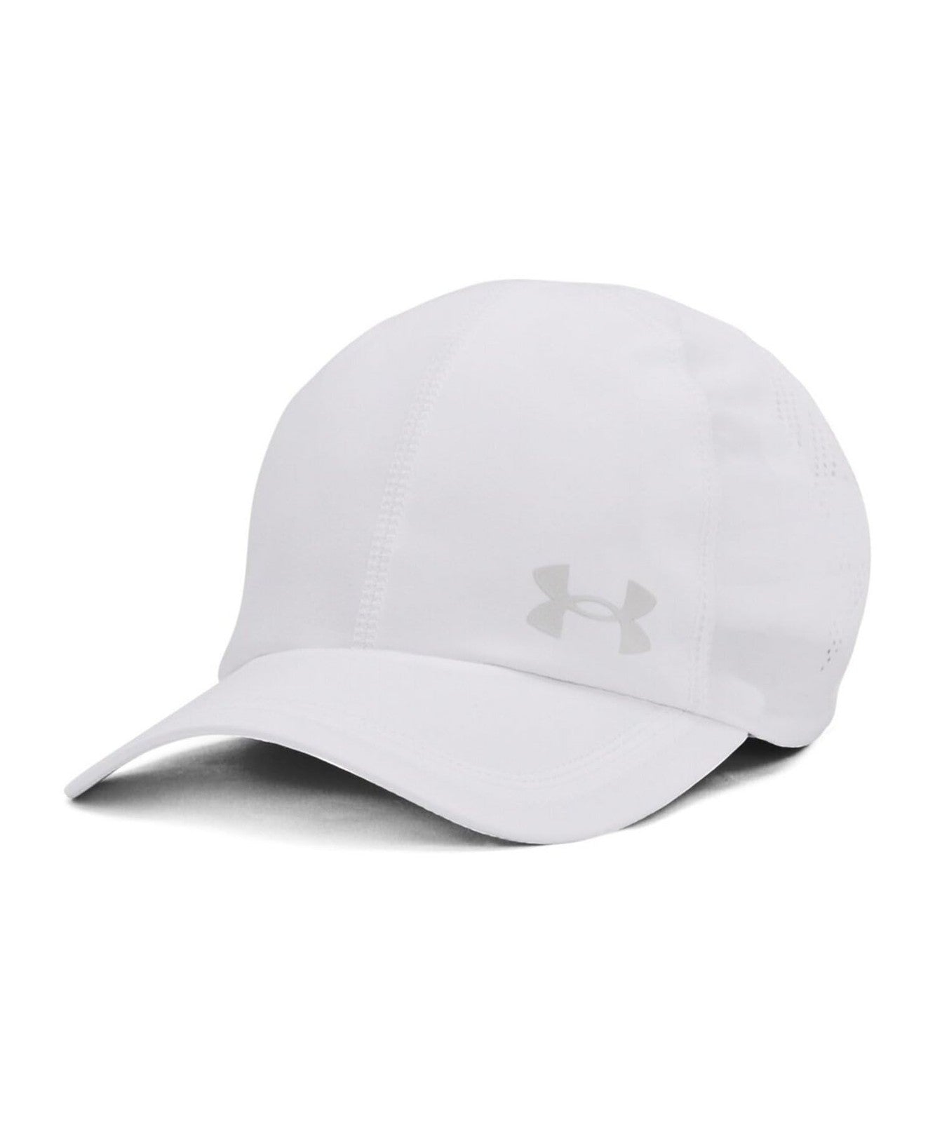 Men's Iso-Chill Launch Run Cap, White/Reflective, One Size Fits Most