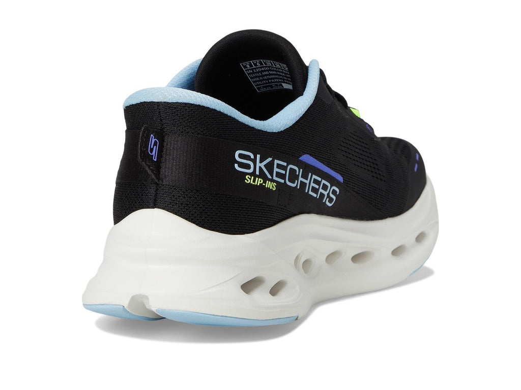 Skechers Women's Max Cushioning Slip-Ins Sneaker Black/Blue Size 9.5