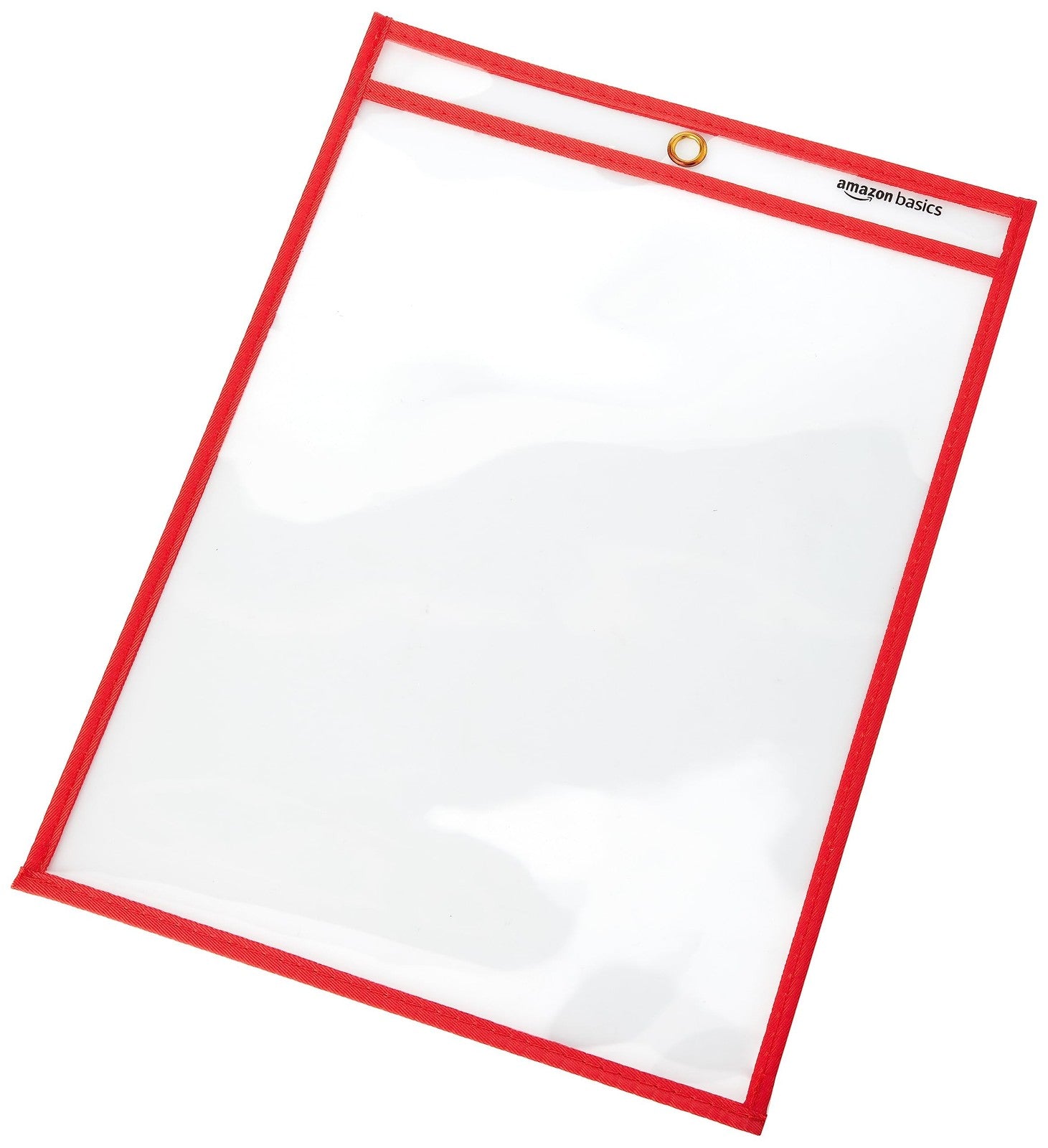 Dry Erase Ticket Holder Pockets 8.5X11, 25-Pack, Multicolored Edges