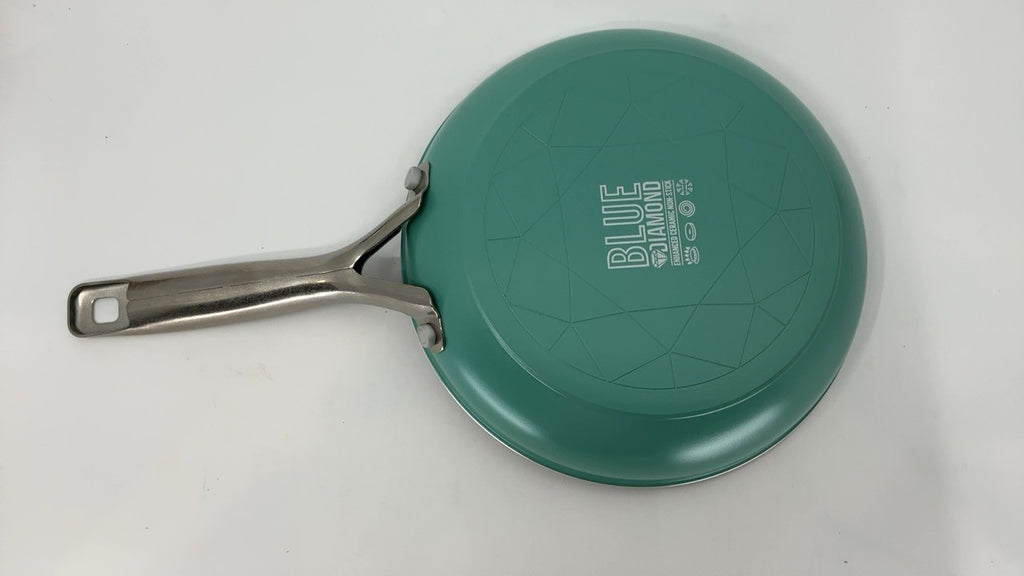 Blue Diamond 8" Frying Pan Skillet, Turquoise Ceramic, Nonstick & PFAS-Free