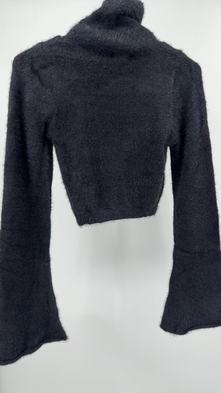 Turtleneck Flare Sleeve Sweater