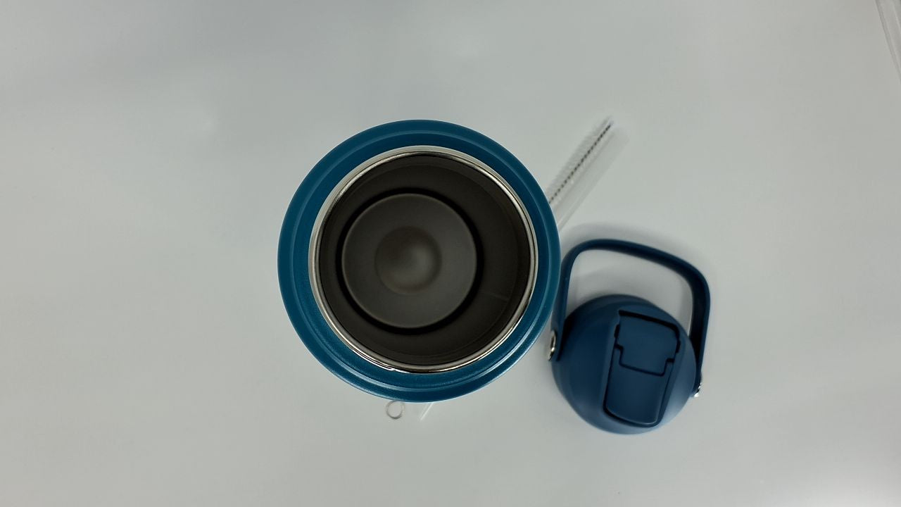 BJPKPK 24oz Vacuum Insulated Water Bottle w/ Straw - BPA Free, Leak Proof