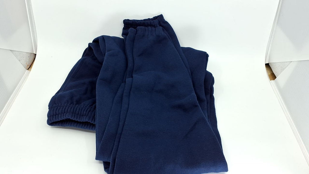 Eversoft Fleece Sweatpants, Men's Medium Joggers, Navy, Elastic Bottom