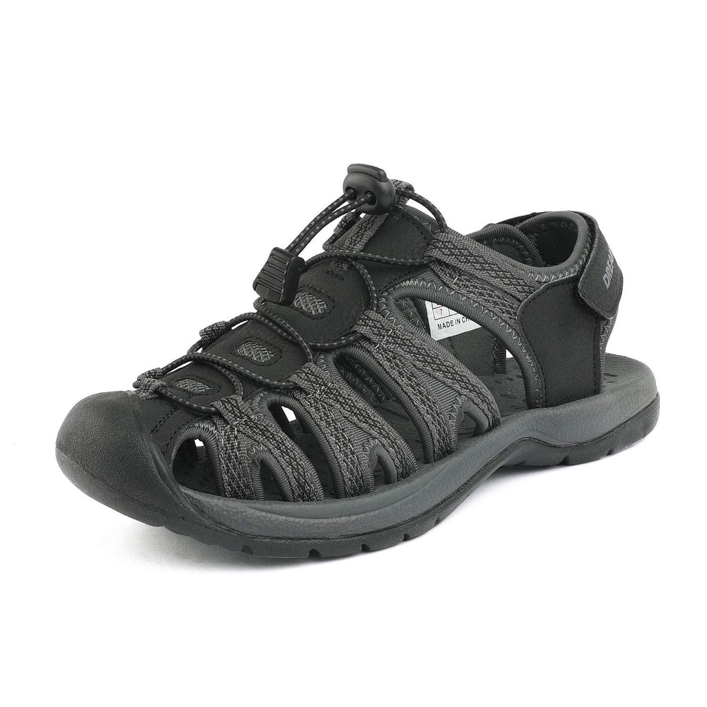 Lightweight Womens Hiking Sandals 5.5 Black/Dark/Grey
