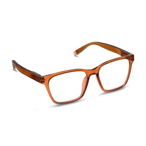Peepers by PeeperSpecs Men's Wilder Square Reading Glasses, Brown, 1.50 + 1.5