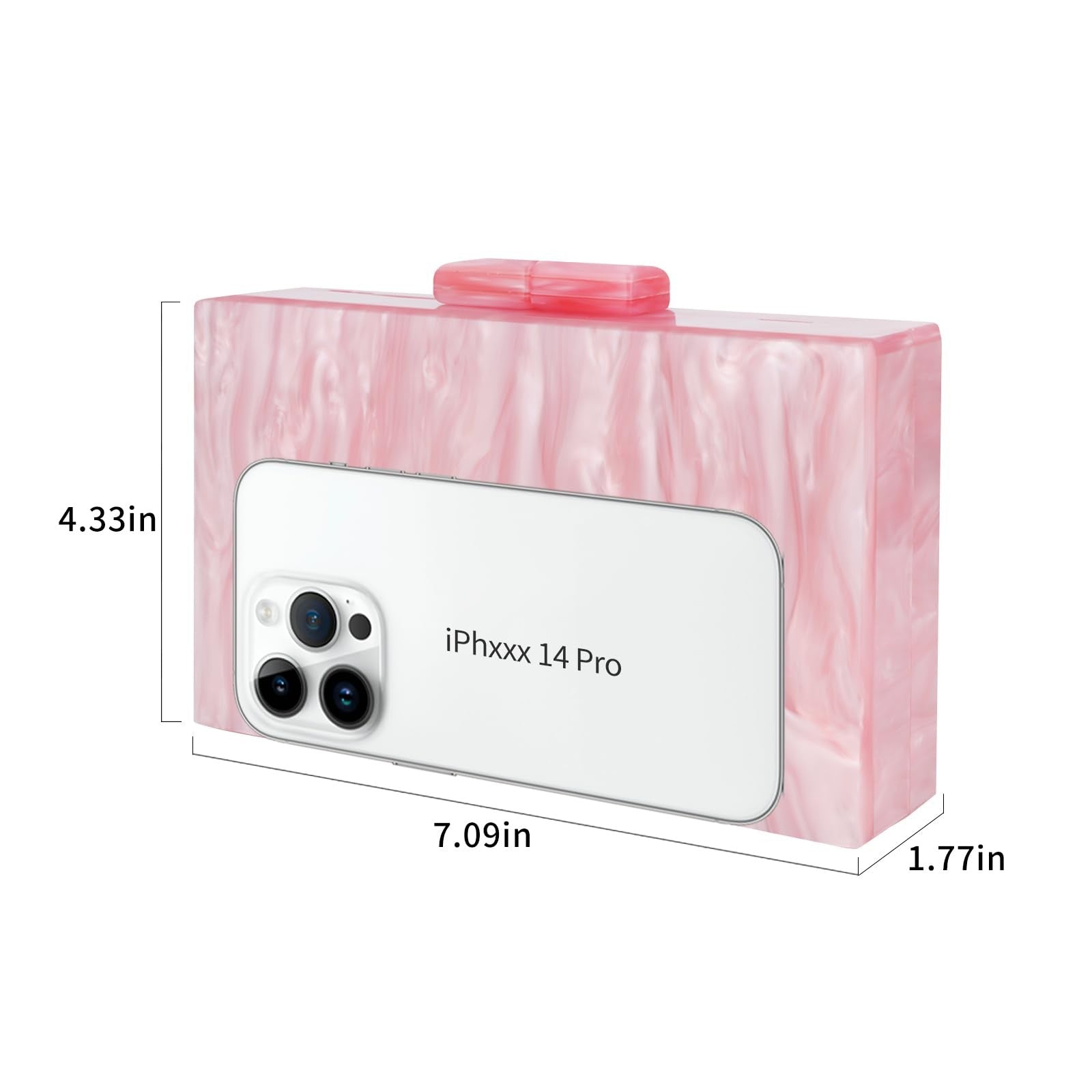 Stylish Pink Clutch w/ Beaded & Pearl Details, Perfect for Special Occasions