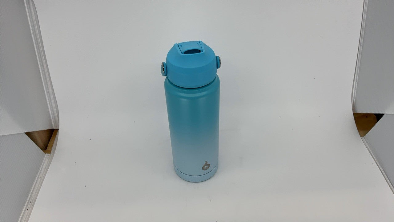 Insulated 24oz Water Bottle w/ Straw Lid - Stainless Steel, Sea Salt