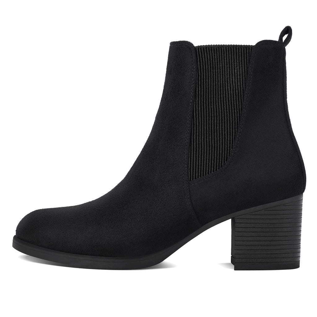 COASIS Women's Chelsea Boots Chunky Block Heel Slip On with Elastic Sided 6.5W