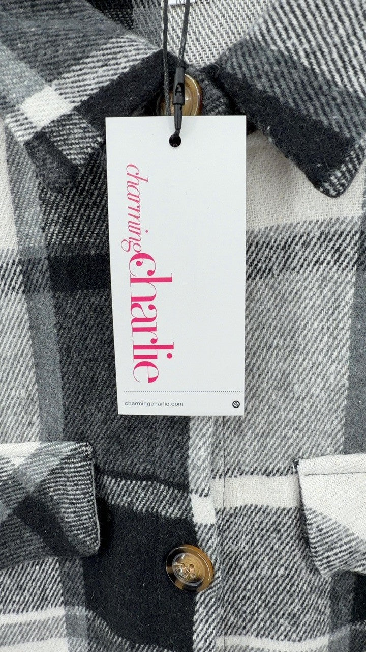 Plaid Button Up Vest Coat