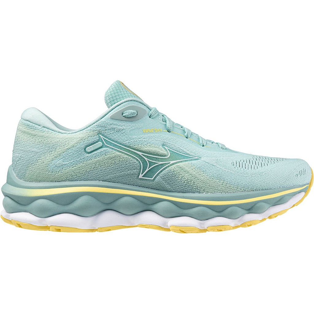 Mizuno Wave Sky 7 Women's Shoes Eggshell Blue/White : Women's 7.5 B - Medium
