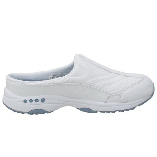 Easy Spirit womens Traveltime Mule, White 130, 11 Wide US