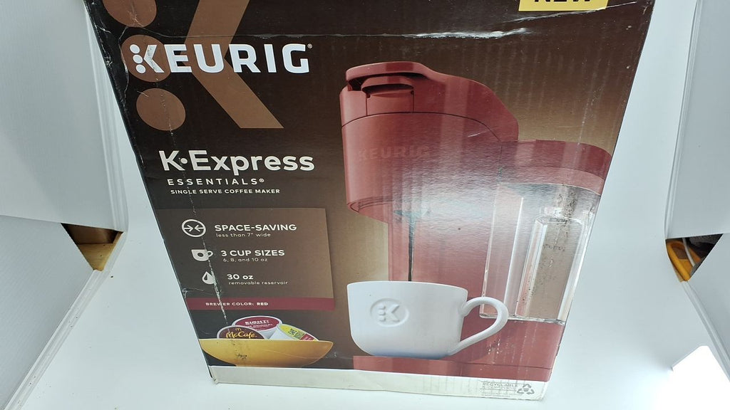 Keurig K-Express Essentials Red Single-Serve K-Cup Pod Coffee Maker