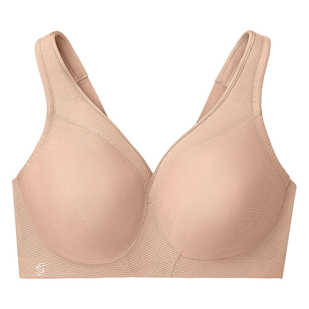 Plus Size MagicLift Sports Bra 40H Café Seamless Wirefree by Glamorise