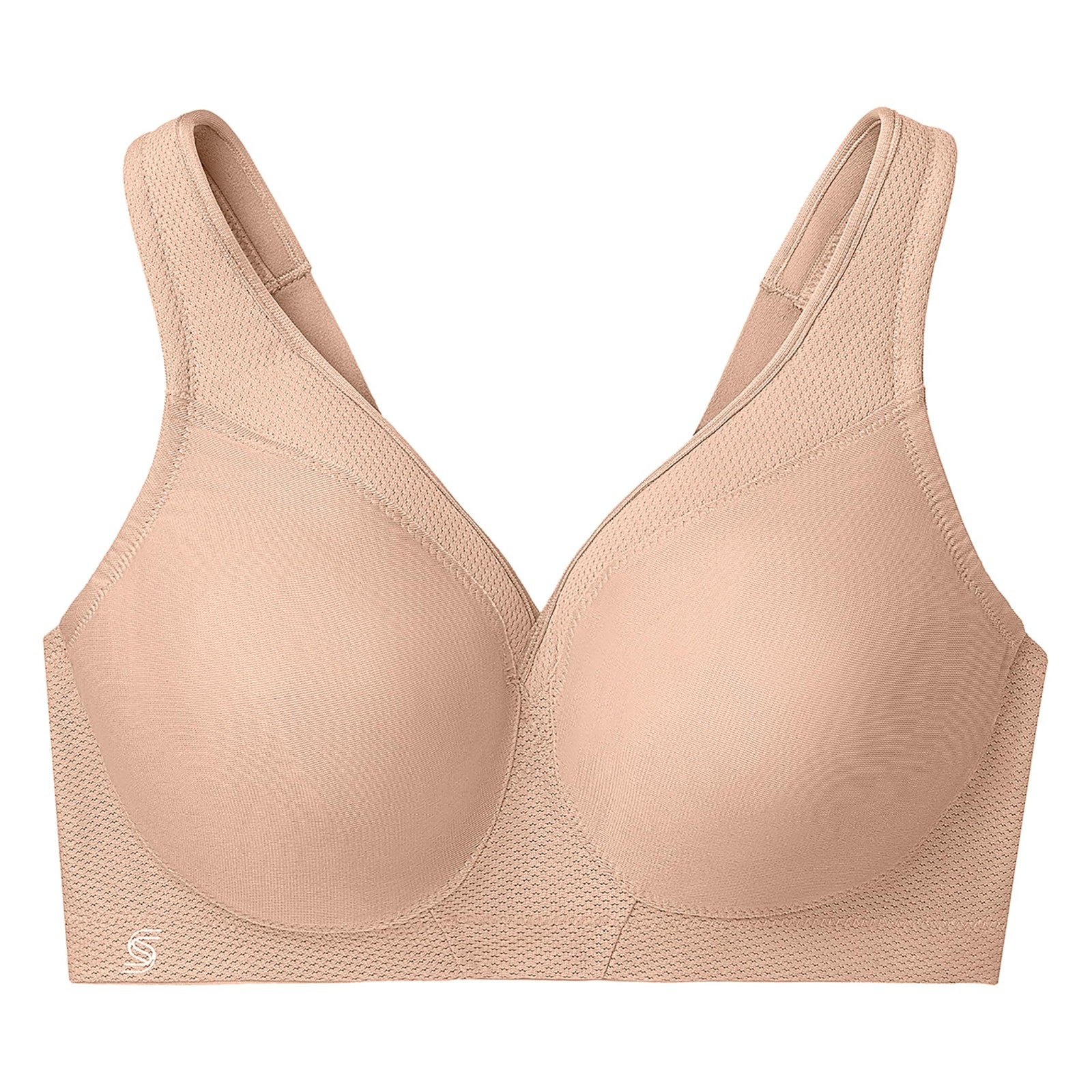 Plus Size MagicLift Sports Bra 40H Café Seamless Wirefree by Glamorise