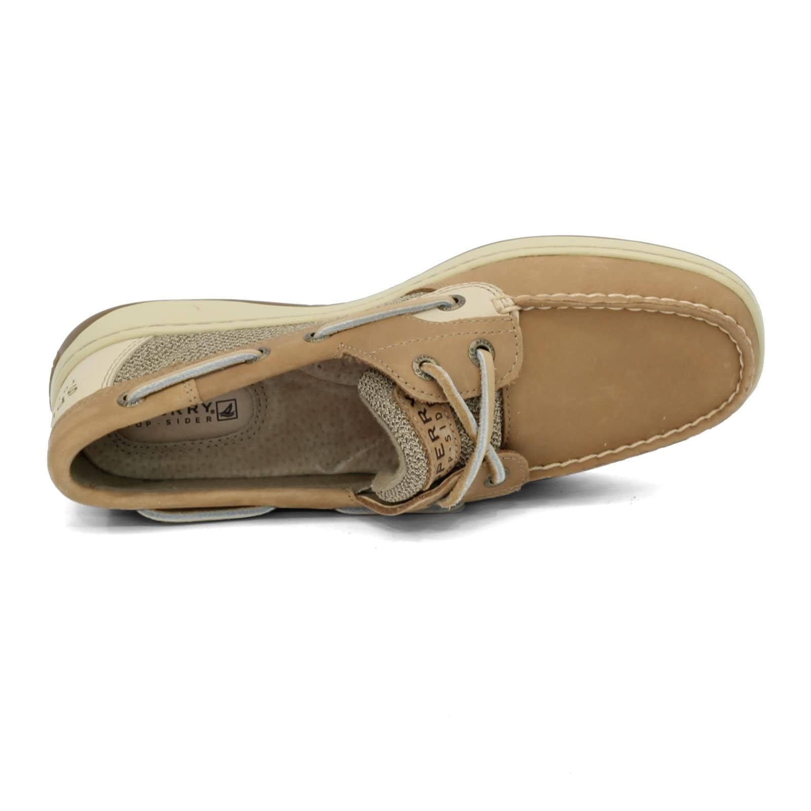 Sperry Top-Sider Women's Bluefish 2 Eye Boat Shoe,Linen/Oat,9.5 M