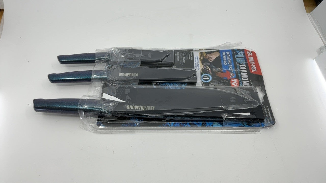 Blue Diamond Sharp Stone 3-Piece Cutlery Set, Nonstick & Dishwasher Safe