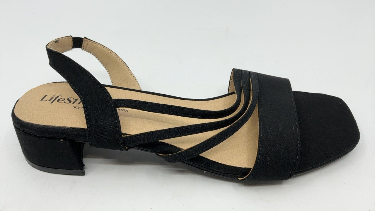 LifeStride Womens Joy 2 Strappy Sandal Black 9 W