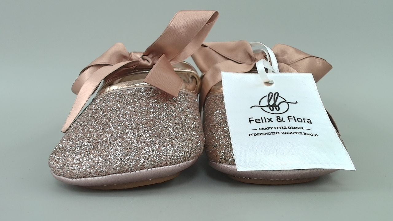 Felix & Flora Soft Sole Leather Baby Shoes - (Light Pink,12-18 Months Infant)